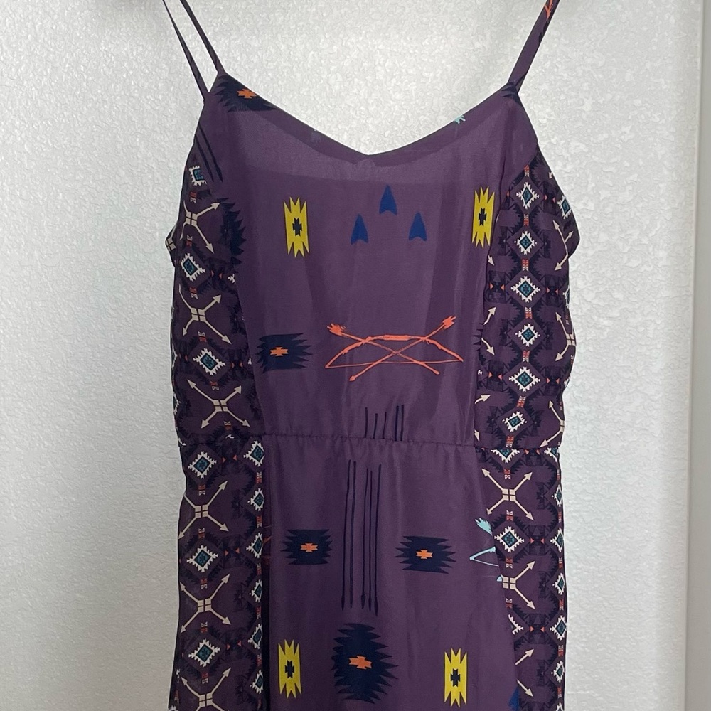 Short strappy purple printed Xhiliration dress from Target